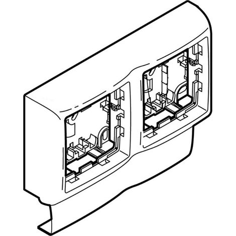 cadre double - pour legrand saillie - keva 32 - planet wattohm 11832