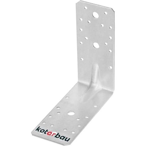 KOTARBAU® Équerre De Fixation - Acier Galvanisé - 150 x 150 x 65 mm - Argent - Renfort D'Angle Métal - Équerre de Fixation Renforcée - 90 Degrés (1/5)