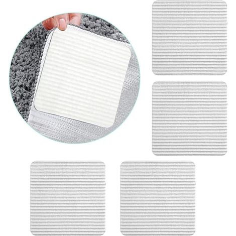 Set mit 4 Antirutschpads für 10 x 10 cm Laminat-Bodenmatten