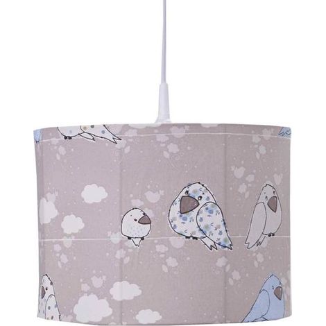 Suspension Moineau - bleu