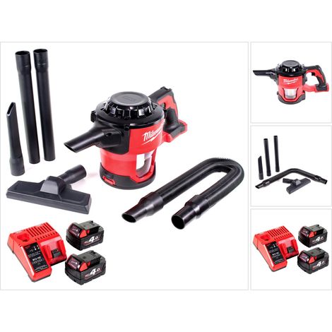 Aspirapolvere portatile a batteria Milwaukee M18 CV 402C 18 V + 2 batterie da 4,0 Ah + caricabatterie (1/5)