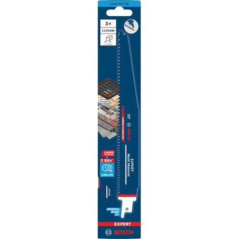 BOSCH S1159XHM (pkt of 3) EXPERT Multi material 225mm