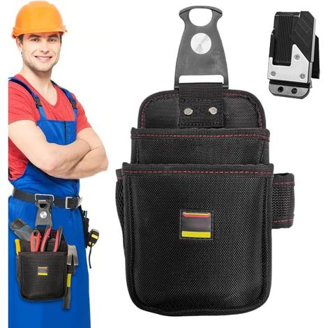 Étui à outils électriques, Sacoche banane électricien multipoches, Organisateur ceinture étanche robuste pour chantier (1/5)