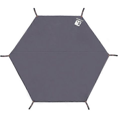 Ultraleichte, wasserdichte Zeltplane für 1-4 Personen zum Campen, Wandern, Picknicken und Rucksackreisen (Grau, 8,5' x 7,2') (1/5)