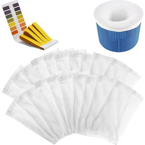 20 Pièces Chaussette Skimmer Piscine, Pool Skimmer Socks, Chaussette Filtre Piscine, Filtres en Tissu de Nylon Élastique, Lavable (1/5)