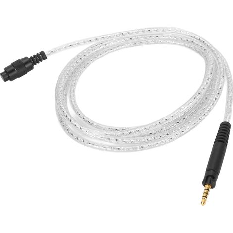 Câble d'écouteurs plaqué argent, prises 2,5 mm, 3,5 mm et 4,4 mm, câble détachable de remplacement pour casques HD518, HD558, HD598, HD569, HD579 et HD599 (1/5)