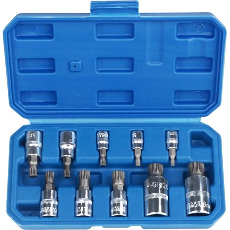 Lot de 10 douilles carrées triple argent M4 - M18 (1/5)