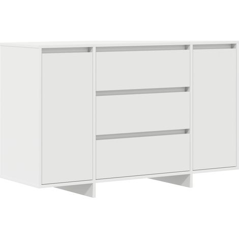 Buffet Meuble de rangement avec tiroir Blanc 120 x 41 x 75 cm Bois d'ingénierie (1/5)