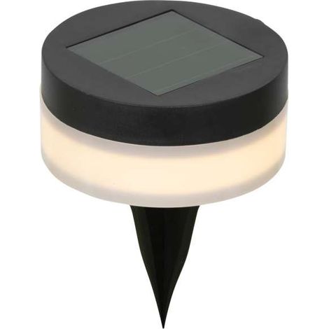 Lumineo Paletto Segnapasso Lampada Solare LED 9x11,8 cm Nera per Giardino e Vialetti (1/4)