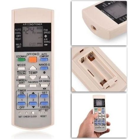 REMPLACEMENT DE CLIMATISEUR TELECOMMANDE pour Panasonic A75c3300 A75c3208 A75c3706 A75c3708 Climatiseur (1/4)