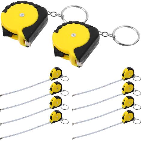 Mini Ruban à Mesurer Rétractable 12pcs Porte-clés Compact en Acier Carbone en Abs, Outil Polyvalent pour Rapides Quotidien (1/5)