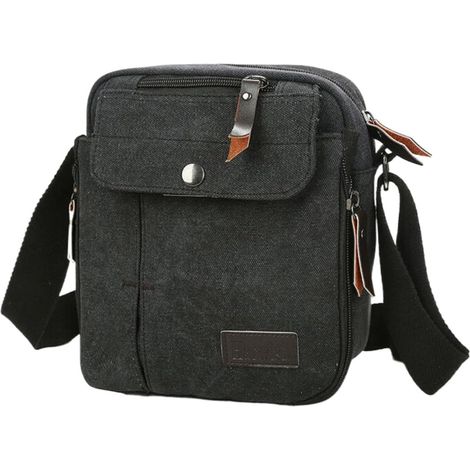 Borsa a mano multifunzionale da uomo in tela, ideale per il tempo libero, come borsa a tracolla, borsa da viaggio o borsa a spalla.
