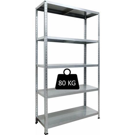Scaffale Ettore Bulloni Grima in Acciaio Color Lamiera Zincata L 100 X P 40 X H 187 Cm (1/7)