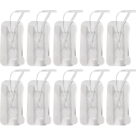 10 pièces Électrodes Adhésives Réutilisables pour Électrothérapie - Patchs de Remplacement Doux et Autocollants (1/5)