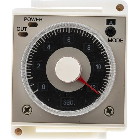 Relais temporisé RS PRO, 12  48 V dc, 24  48V c.a., 2 contacts ( Prix pour 1 ) (1/3)