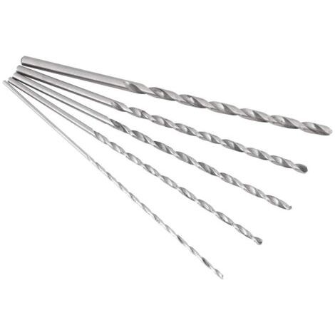 Outil de foret hélicodal à tige droite en acier extra long à grande vitesse 2-5mm pour le bois (1/5)