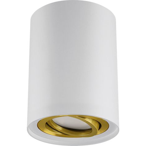 Lámpara de techo 35W GU10 blanco dorado hary C Ideus 04239 (1/2)