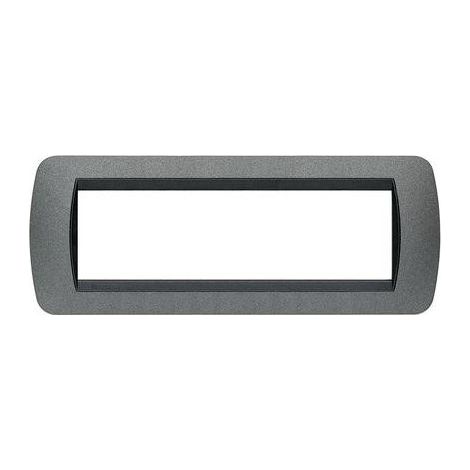 Bticino Living International plaque 7 modules graphite L4807GF (1/2)