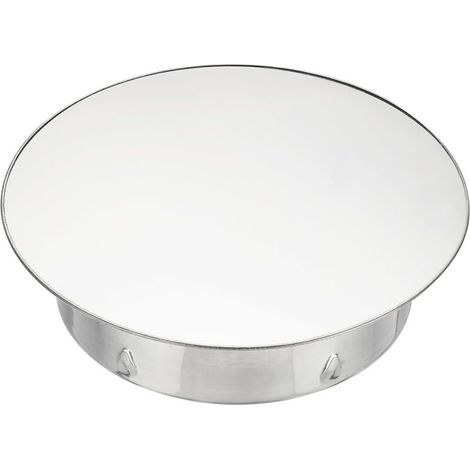 Couvercle de cheminée, étanchéité réglable, couvercle de trou rond, adapté aux tuyaux de diamètre 180 mm, argent (1/5)