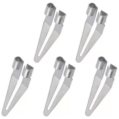 Pair Lntyq Tête lisse en métal pour réparation de soudure, convient pour tuyaux en plastique PP, pare-chocs de voiture, coques en plastique, panneaux intérieurs de moto (5 pièces) (1/5)