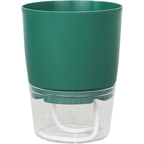 Pot De Fleur Auto-Arrosant - Double Couche En Résine - Pour Plantes Intérieures Et Extérieures - Lot De 1 (1/5)