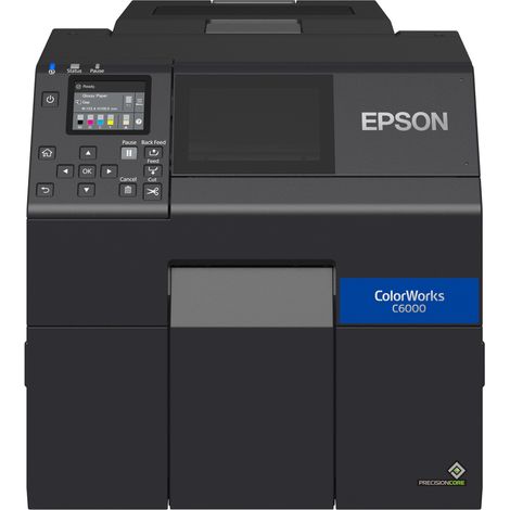 Epson ColorWorks CW-C6000Ae Impresora de etiquetas en color USB/RJ45, Negro