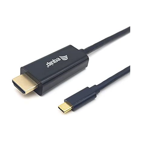 Equip 133412 Adapter de Kabel de Video 2 m USB Typ C HDMI Typ A (Standard) Schwarz (1/5)