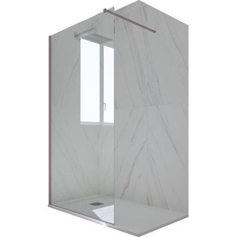 Walk in parete doccia Lavanda  cm vetro nicchia Kolors