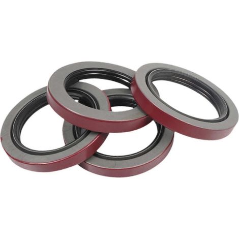 Joints de graisse pour moyeu de roue de remorque (lot de 4), faciles à installer, à double lèvre. (1/5)