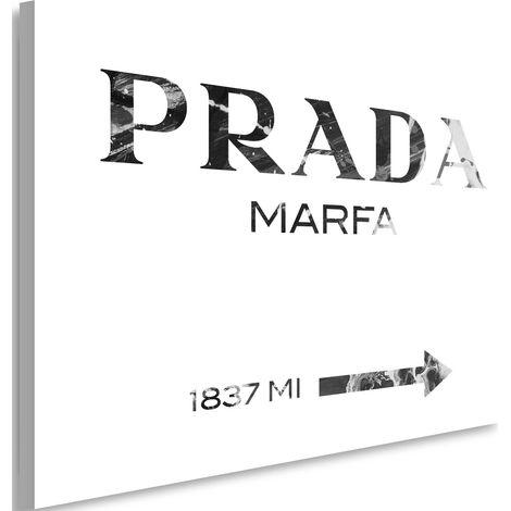 Tableau déco Prada Marfa Noir & Blanc 60x40 (1/5)