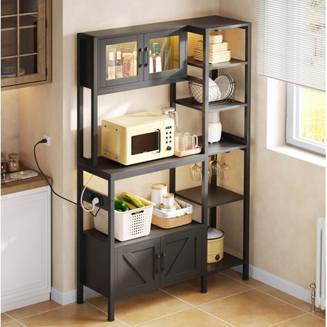 Küchenschrank mit Steckdose und LED 180x115x40 cm OKMYHOME (1/5)