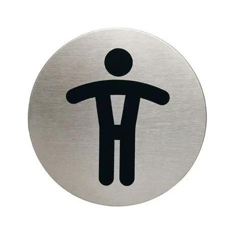 Pittogramma Toilette Durevole Argento 83 mm Acciaio Inossidabile (1/2)
