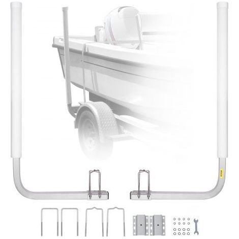 Guide con Tubo PVC per Rimorchio per Barca 1100 mm Larghezza (1/5)