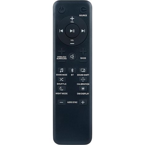 Télécommande de remplacement pour barres de son Bar/2.1/3.1/5.1 (Barre de son 2.1, Barre de son 3.1, Barre de son 5.1) (1/4)