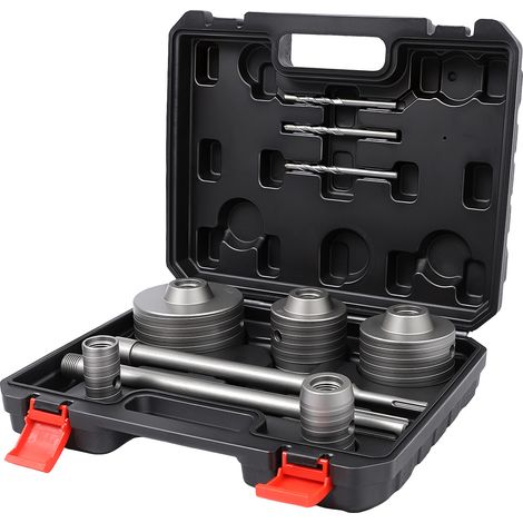 9x Coffret de forets Pour les murs en brique, en adobe et en béton, Ø 30, 40, 68, 80, 100 mm Accessoire Perceuses/visseuses rotatives (1/5)