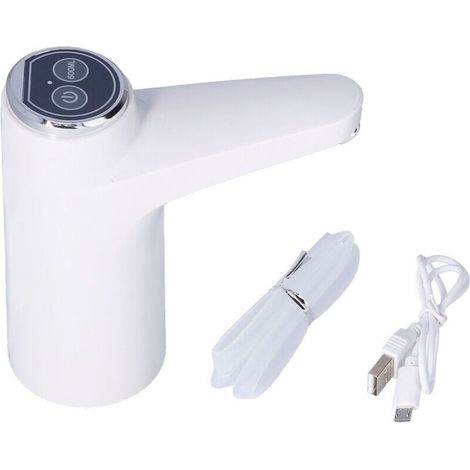 Pompe à eau électrique rechargeable USB, distributeur d'eau intelligent blanc pour bureau et maison