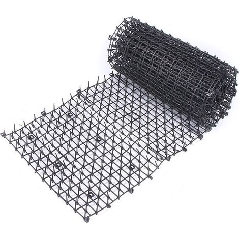 Répulsif pour insectes et animaux Anti-Chat avec Pointes, Grille Tapis Anti-Chat Anti-Chiens, Pointes Répulsif Dissuasif pour Chat Chien Animal, Pic Anti-Chat Anti-Chat avec Pointe pour Jardin, Clôtur (1/4)