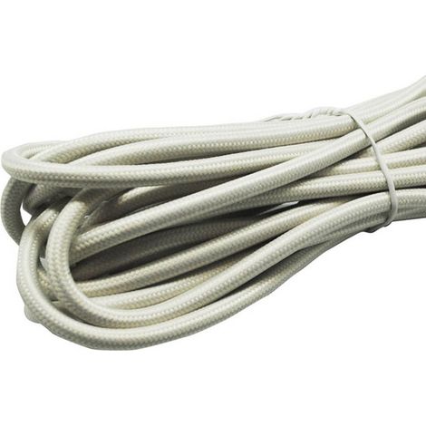 Cable textil marfil (1/2)