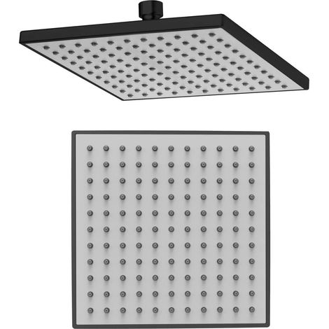 Douche de tête, 200x200mm, ABS/noir mat (1/2)