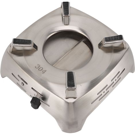 Réchaud de Camping à Alcool, Structure Coulissante en Acier Inoxydable, Cuisinière Extérieure avec Tiroir Réglable, Pièce Unique (1/5)