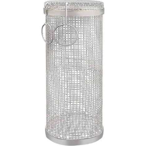 Panier à griller roulant, panier à griller cylindrique en acier inoxydable - (1/5)