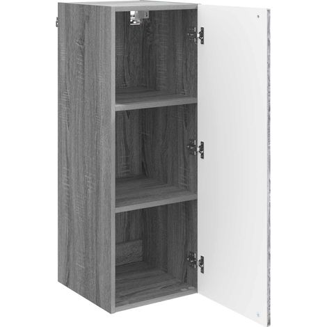 Armadietto a muro Mobiletto a muro Sonoma grigio 33 x 34,5 x 90 cm DAS322626 (1/5)