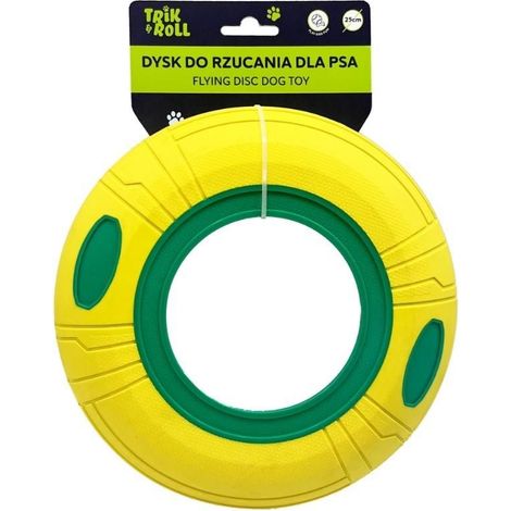 Disco giocattolo per cani giallo 25 cm, modello 2167 (1/5)