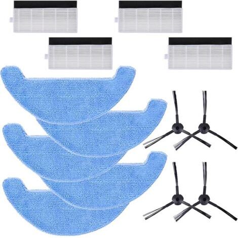 Lot de 13 accessoires de rechange (filtre, brosse latérale, serpillère) pour robot aspirateur Proscenic NEO 830T