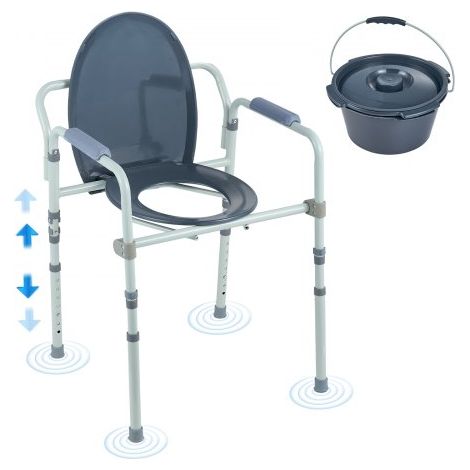 Chaise Percée - Chaise de Nuit avec Siège Plus Large (1/5)