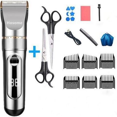 Tondeuse Cheveux Hosome Professionelle Tondeuse sans Fil Rechargeable Multifonctionnelle pour Hommes Enfants Famille (1/4)