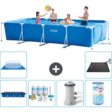 Intex Piscina con struttura Rettangolare - 450x220x84 cm - 7-pezzi S30300