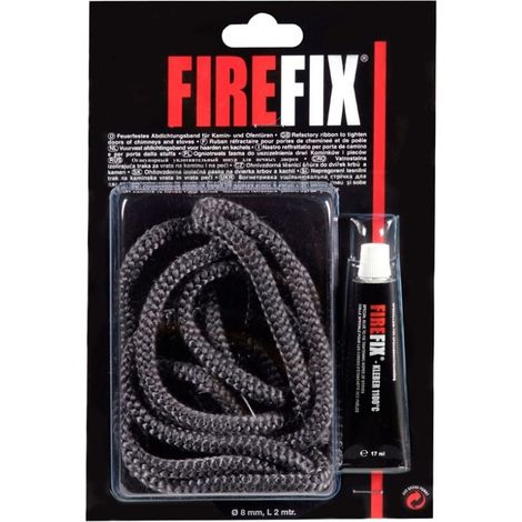Firefix Keramikkordel Ø 8 mm 200 cm Kaminzubehör Ofendichtung