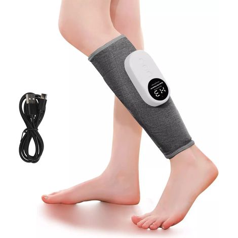1 Appareil de massage des mollets, compression d'air progressive, 3 modes, interface tactile, sangle réglable (1/5)