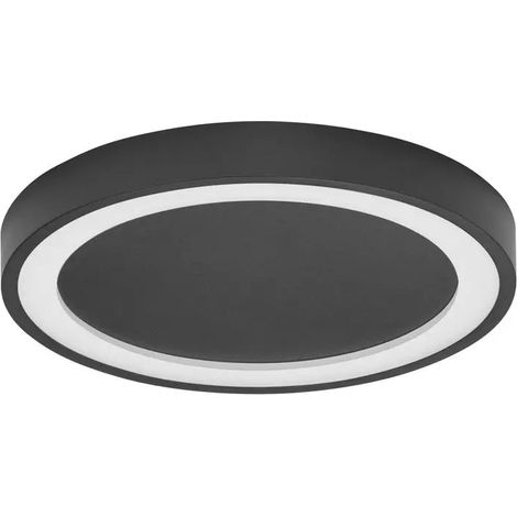 [NEUWERTIG] B-Ware Nova Luce Deckenleuchte Deckenlampe Led Nodi Schwarz Warmweiß 30 W 45 Cm Lampe